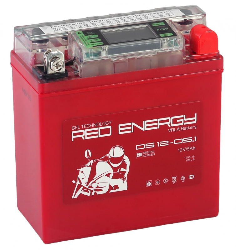 Аккумулятор Red energy DS1205.1 GEL 12V 5Ah 50A, Red energy